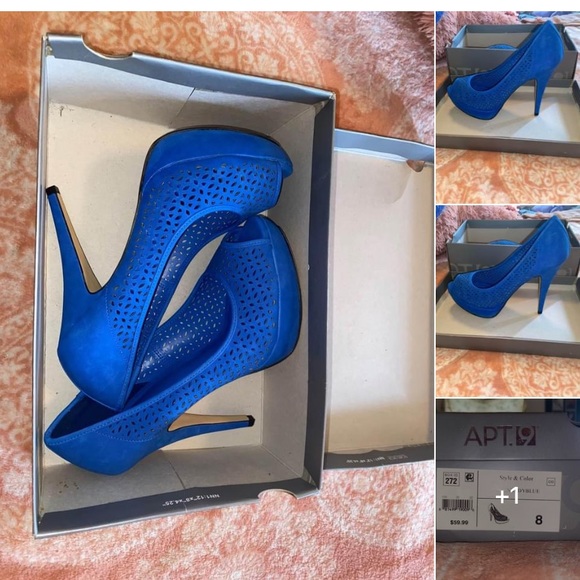 Apkennedy Blue Size 8 heels! - Picture 3 of 5
